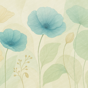 Bedroom Wall Mural – Aqua Botanical Garden