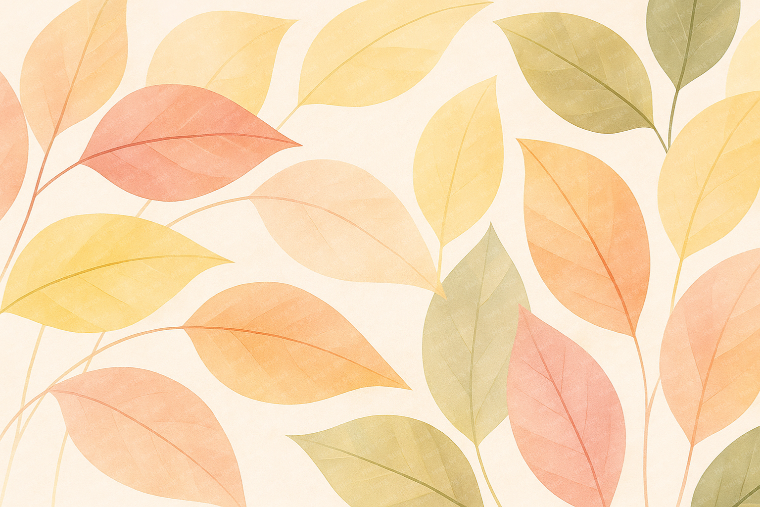 Golden Breeze Botanical Leaf Wall Art Decor