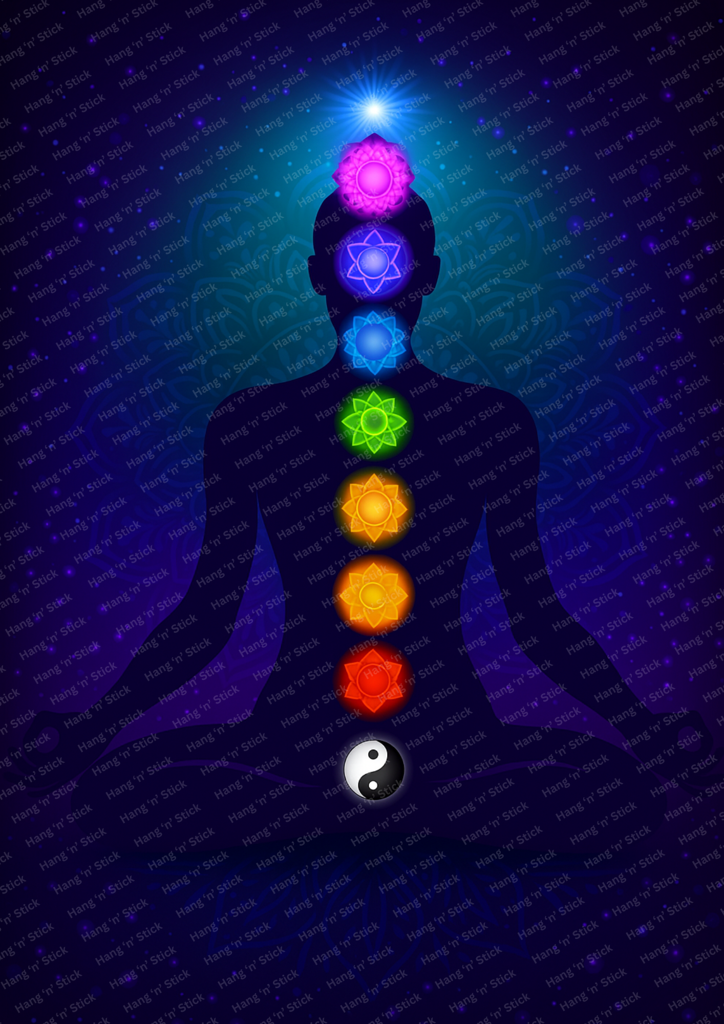 Radiance of the Seven Chakras Wall Art
